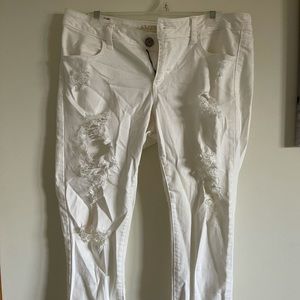 White American eagle skinny jeans